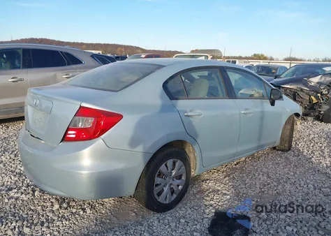2012 Honda Civic Lx из США, поврежденный, VIN 19XFB2F59CE035196